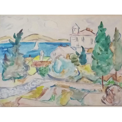 Haller Antun -  Krajolik na moru